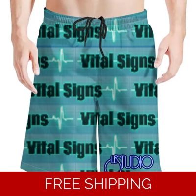 Le Studio Vital Signs Beach Shorts